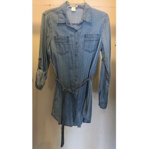 Denim Button Down Top